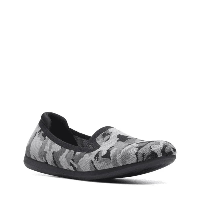 Black Camo Knit Shoes Y959