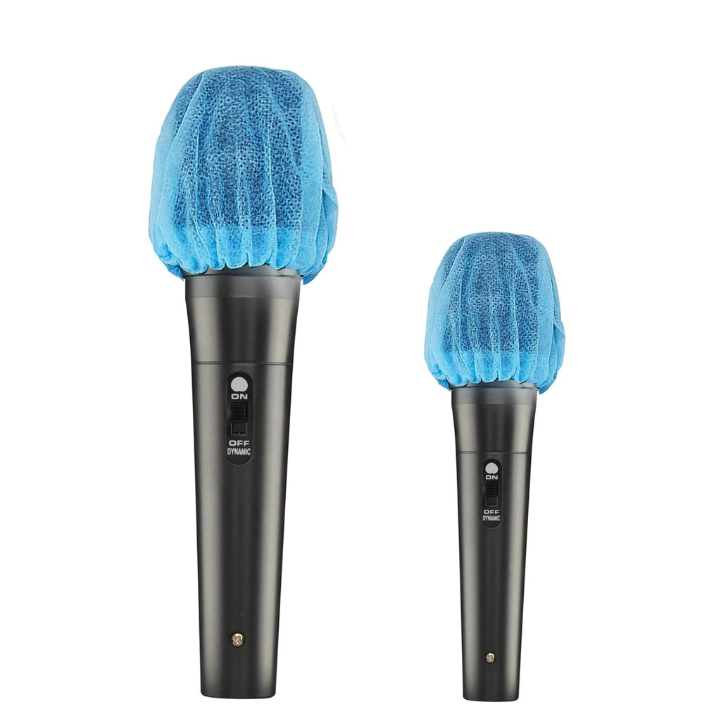 200 Pcs Black Non-Woven Disposable Microphone Cover I263774