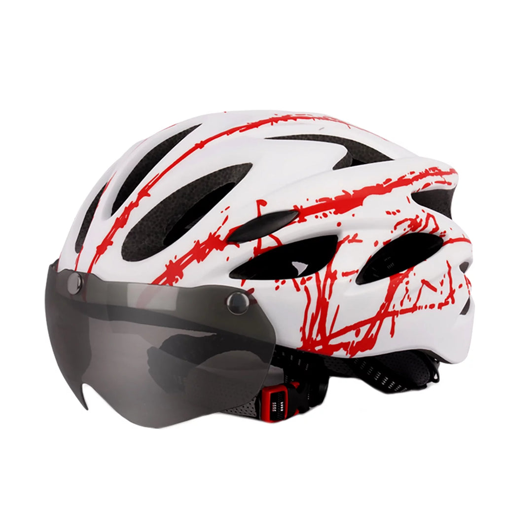 Ultralight Adjustable Cycling Helmet with Goggles G491