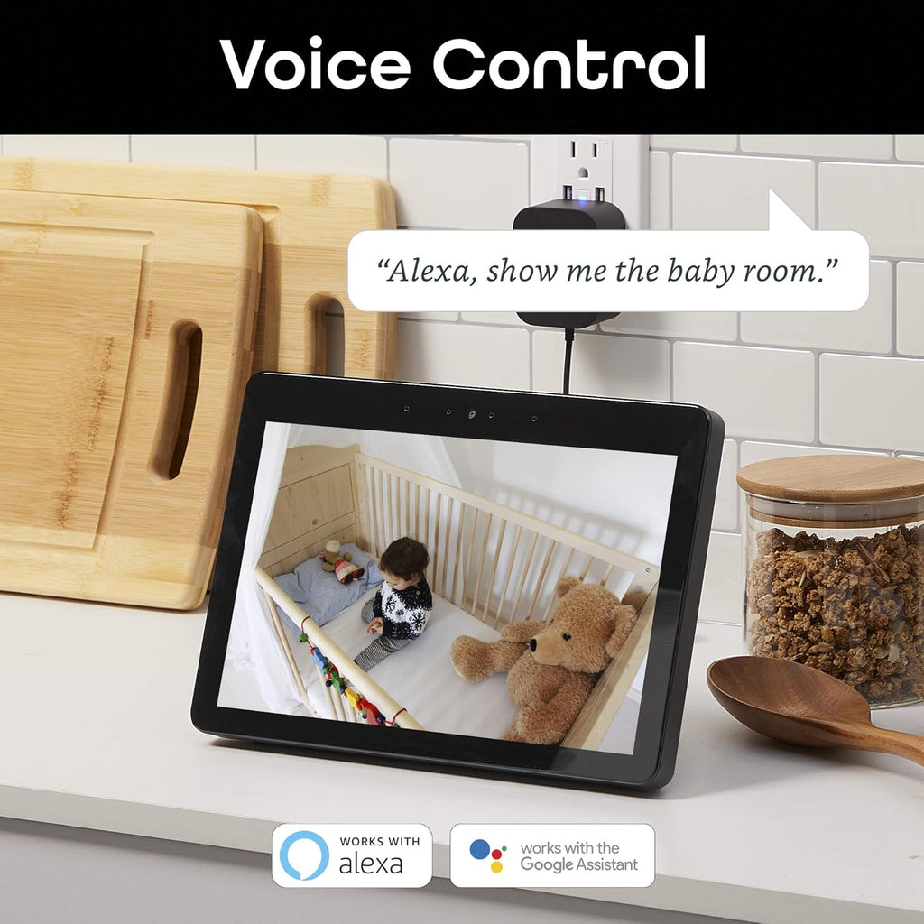 720p Wireless Indoor Surveillance Camera with Pan/Tilt/Zoom, Night Vision and Motion Alerts, White G2784