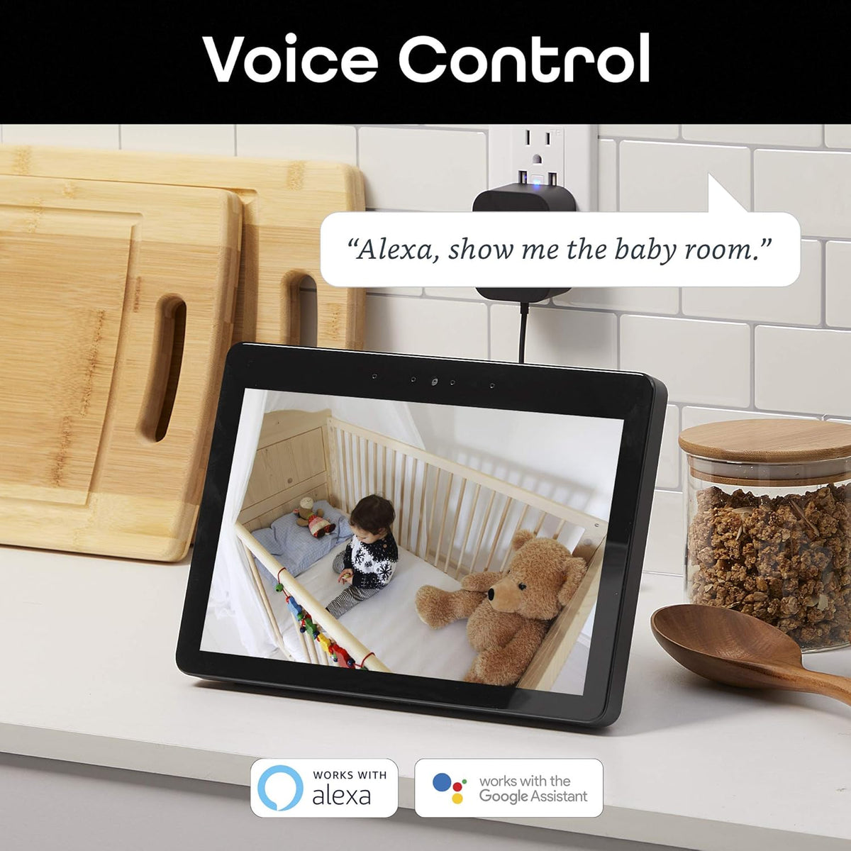 720p Wireless Indoor Surveillance Camera with Pan/Tilt/Zoom, Night Vision and Motion Alerts, White G2784