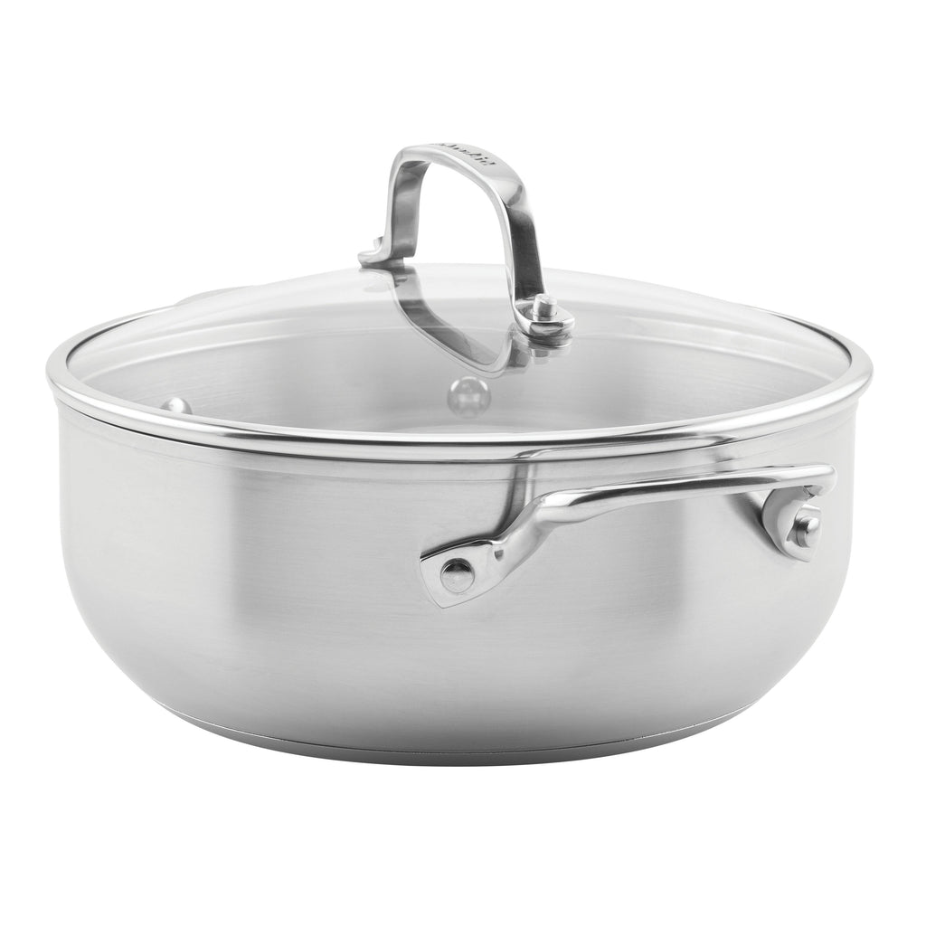 Stainless Steel 4qt Casserole with Lid C927194