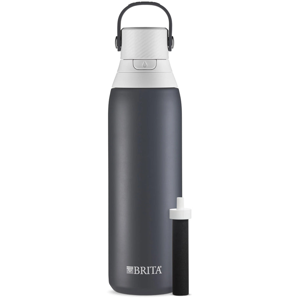 20 oz Stainless Steel Filtered Insulated Water Bottle with Straw G254731