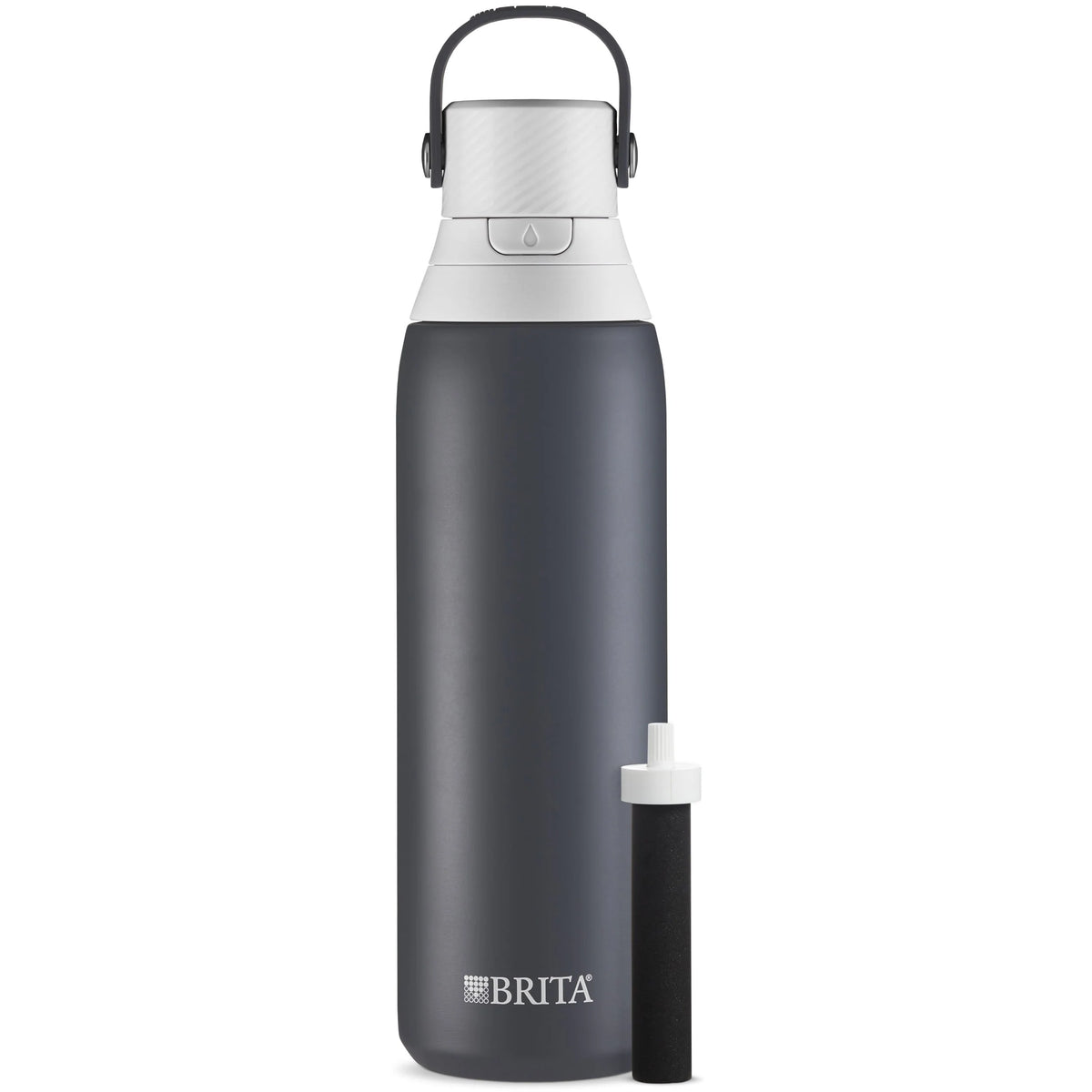 20 oz Stainless Steel Filtered Insulated Water Bottle with Straw G254731