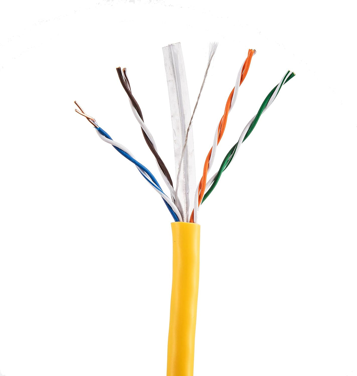 1000ft CAT6 Solid UTP 23AWG Ethernet Cable Orange V59531