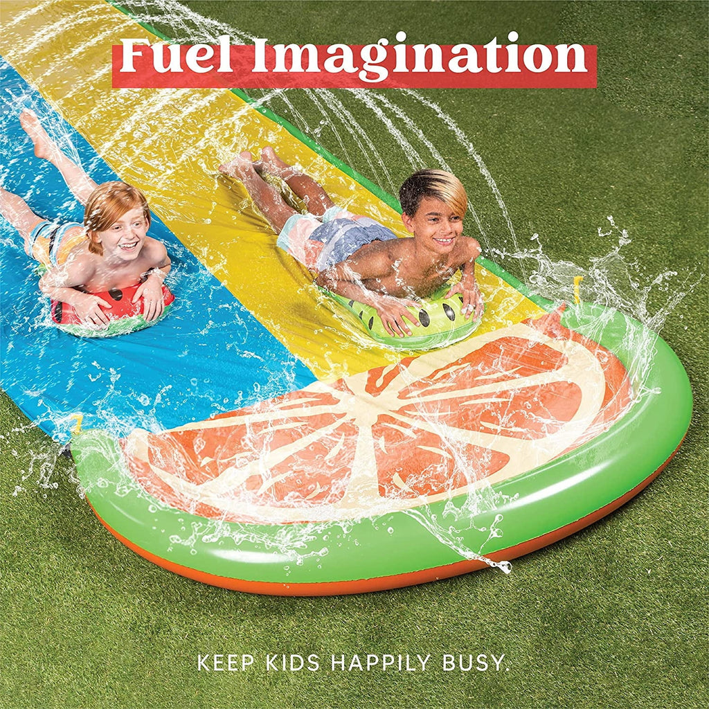 20ft 2 Person Water Slide with 2 Boogie Boards T589384