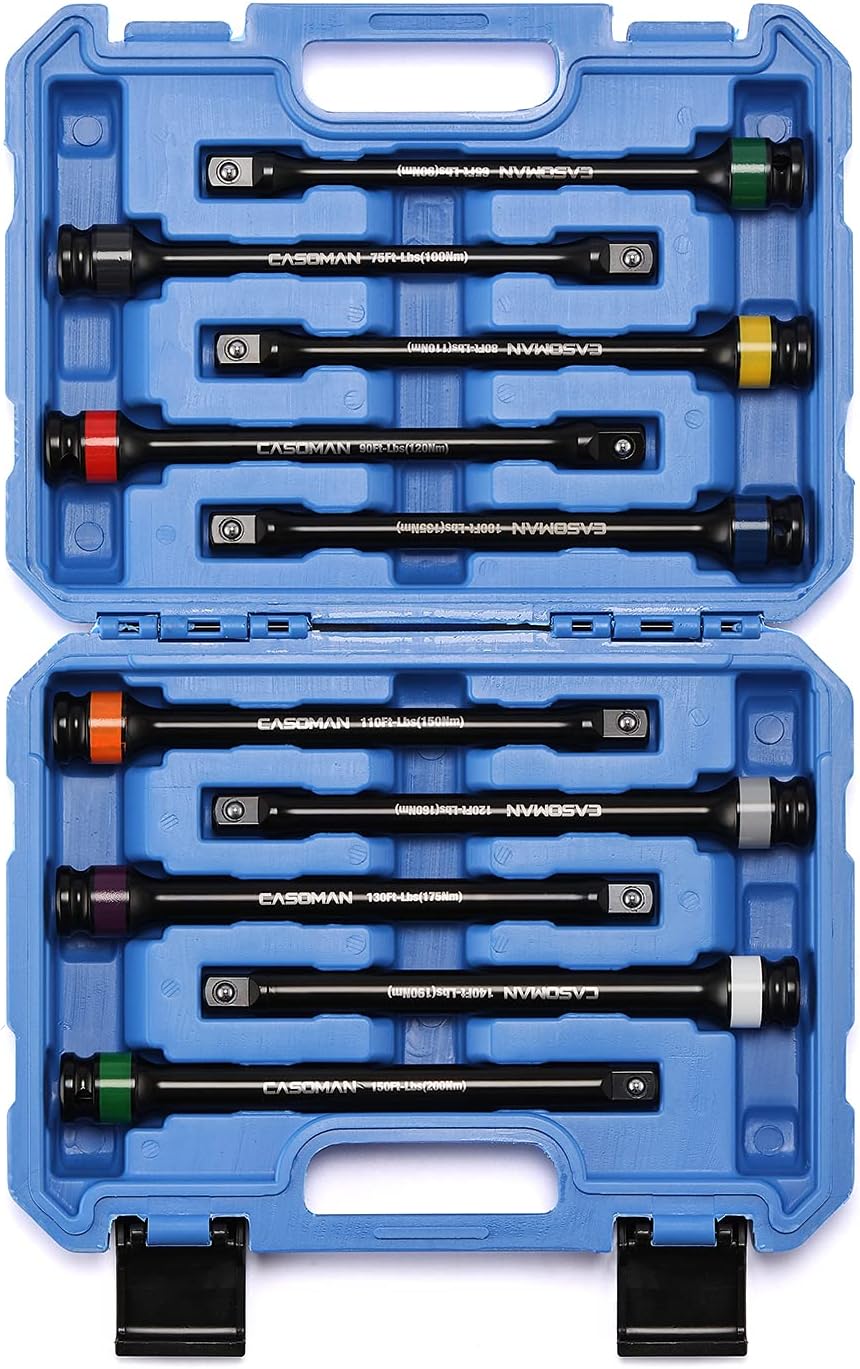 10 Piece 1/2 Drive 8 Inch Torque Extension Bar Set N5158