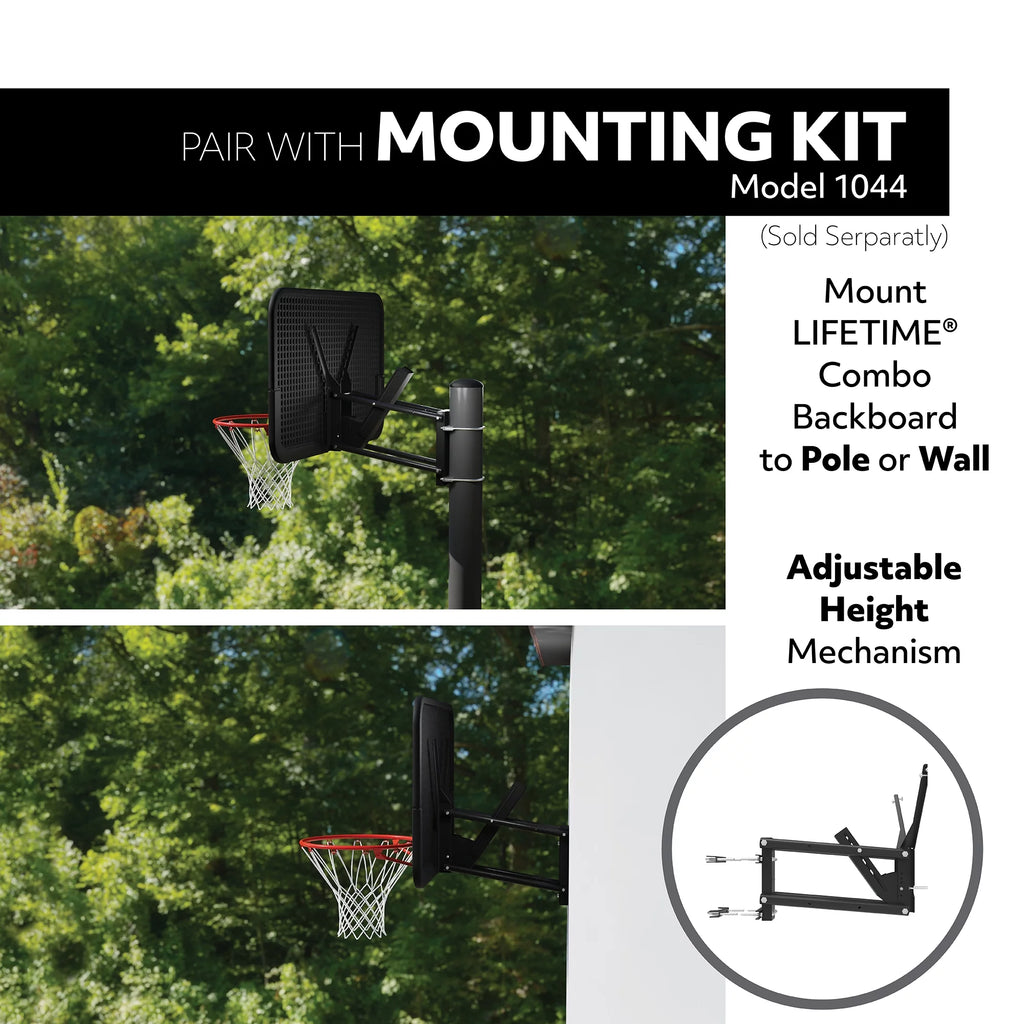 Basketball Backboard and Rim Combo 44 inch Polycarbonate T23360