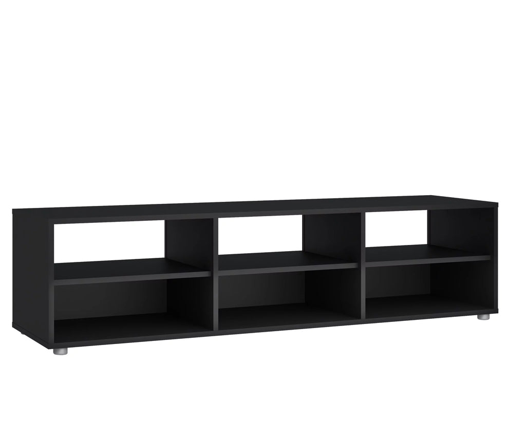 White 6 Shelf TV Stand D27262