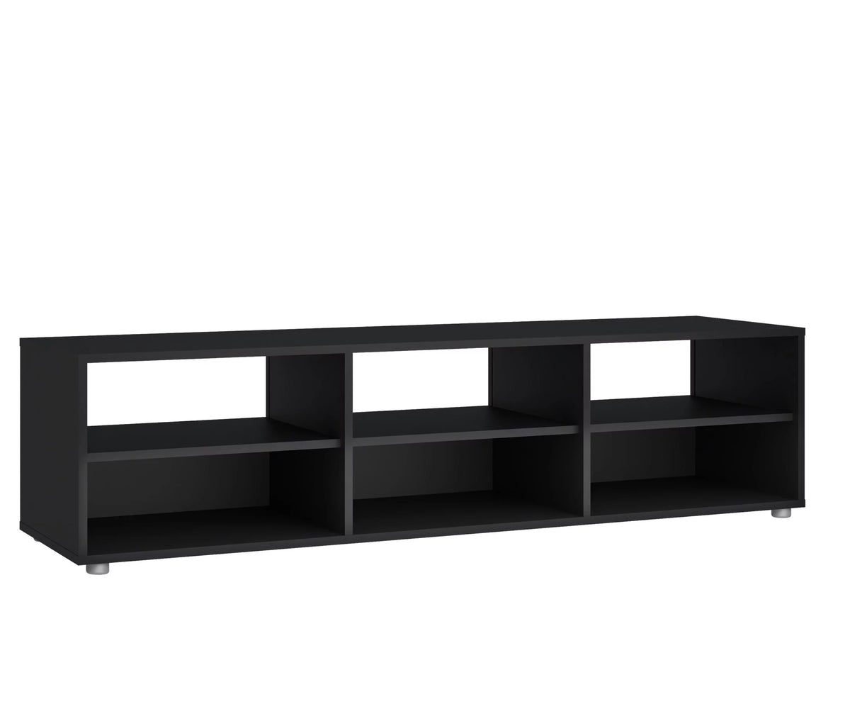 White 6 Shelf TV Stand D27262