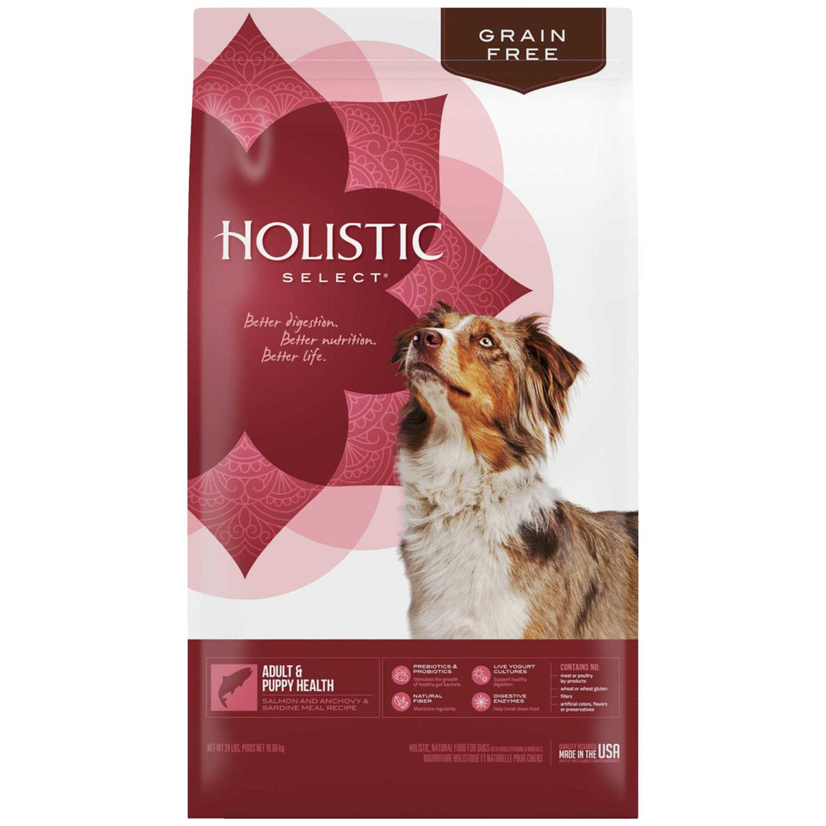Salmon Anchovy & Sardine Dog Food 26-lb bag I390085