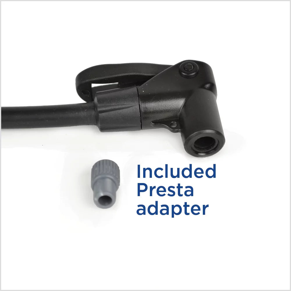 Bicycle Floor Pump, 100 Psi, Presta, Schrader Compatible D2299