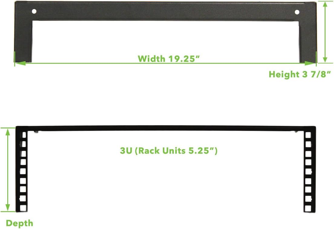 4U 19 Inch Vertical Wall Mount Server Rack Black T773794