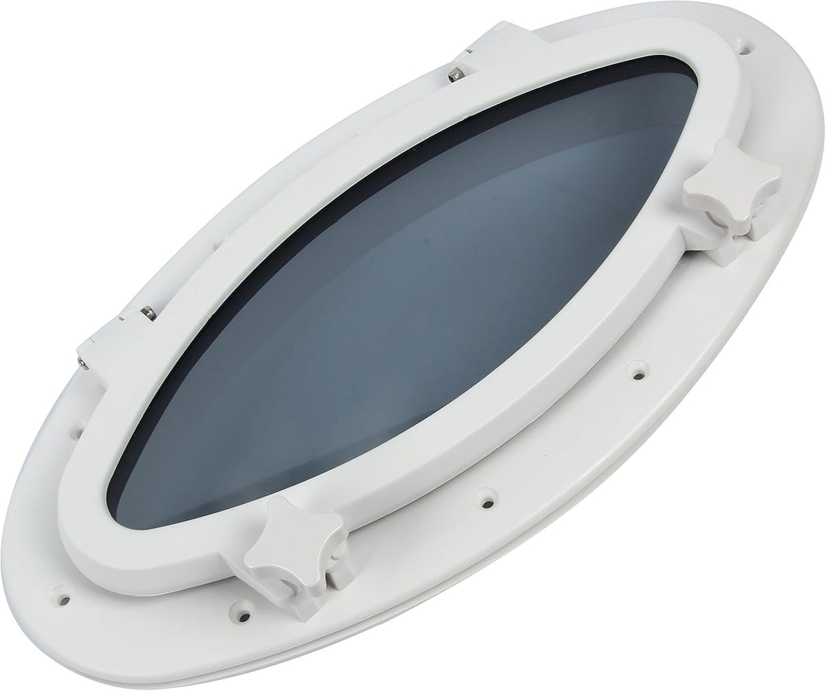 Pair of 16” x 8-5/8” Oval Opening Portlight Porthole Replacement Window N5762
