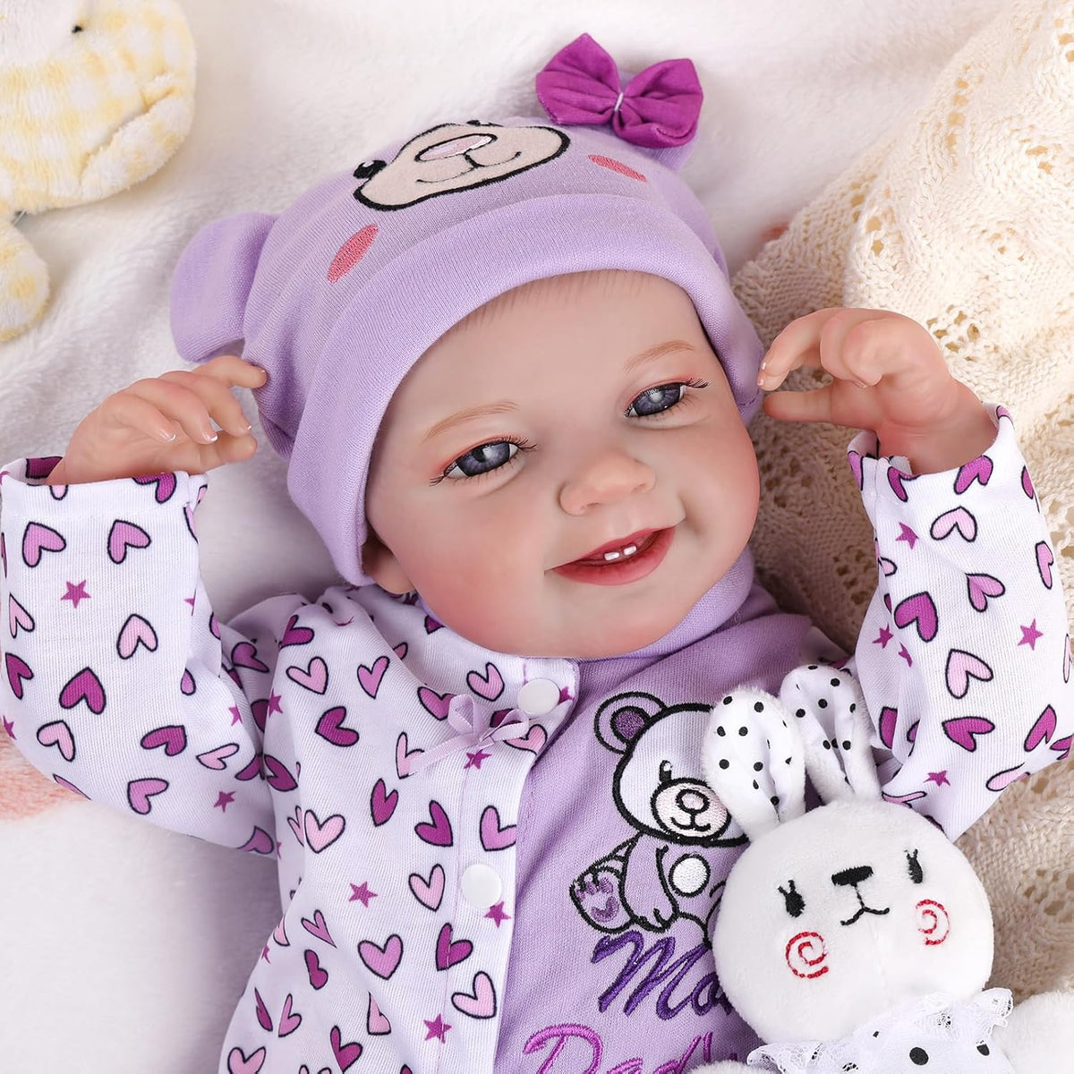 20-Inch Lifelike Reborn Baby Dolls Soft Body Awake Girl M484