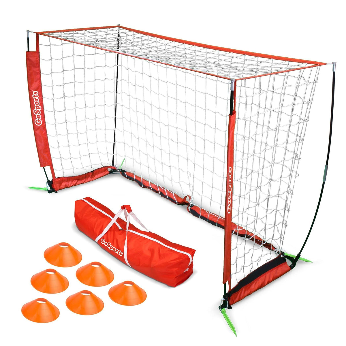 6 Ft Soccer Goal with Cones and Carrying Case D986