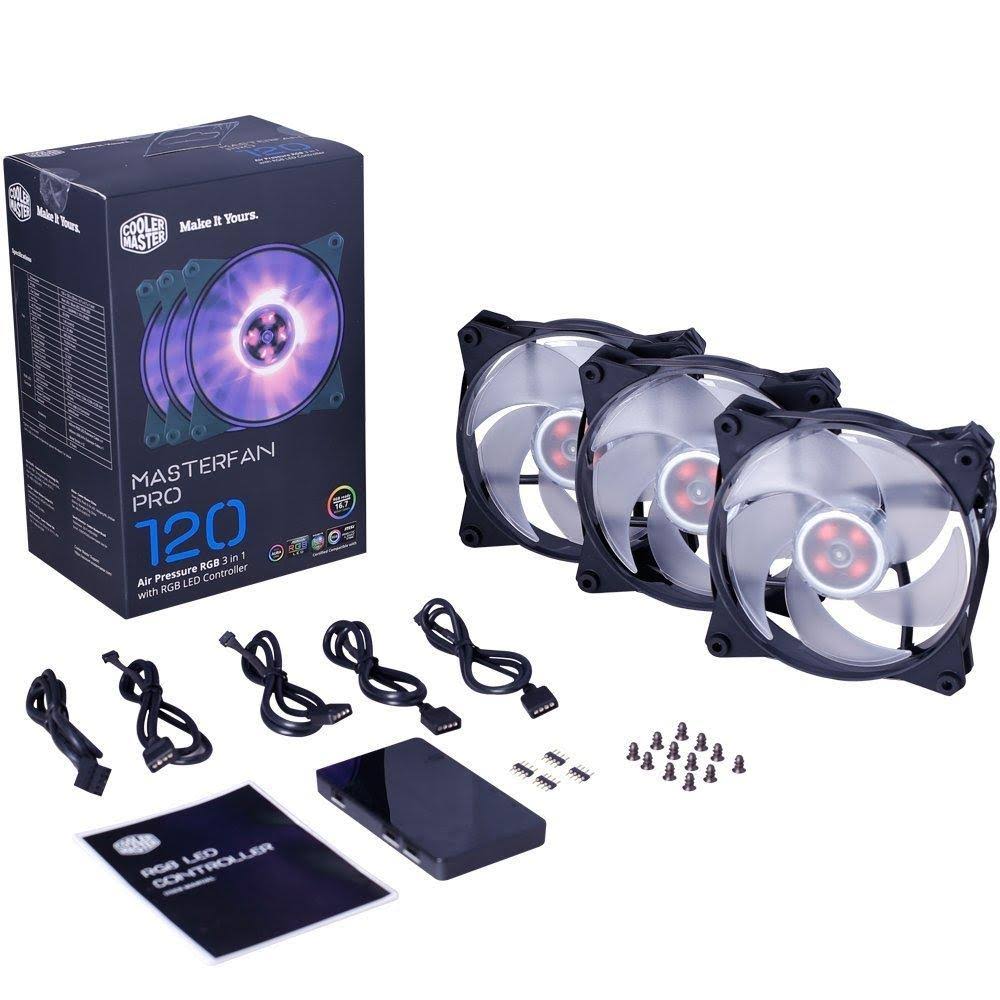 120 Air Pressure RGB Case Fan Pack of 3 X59171