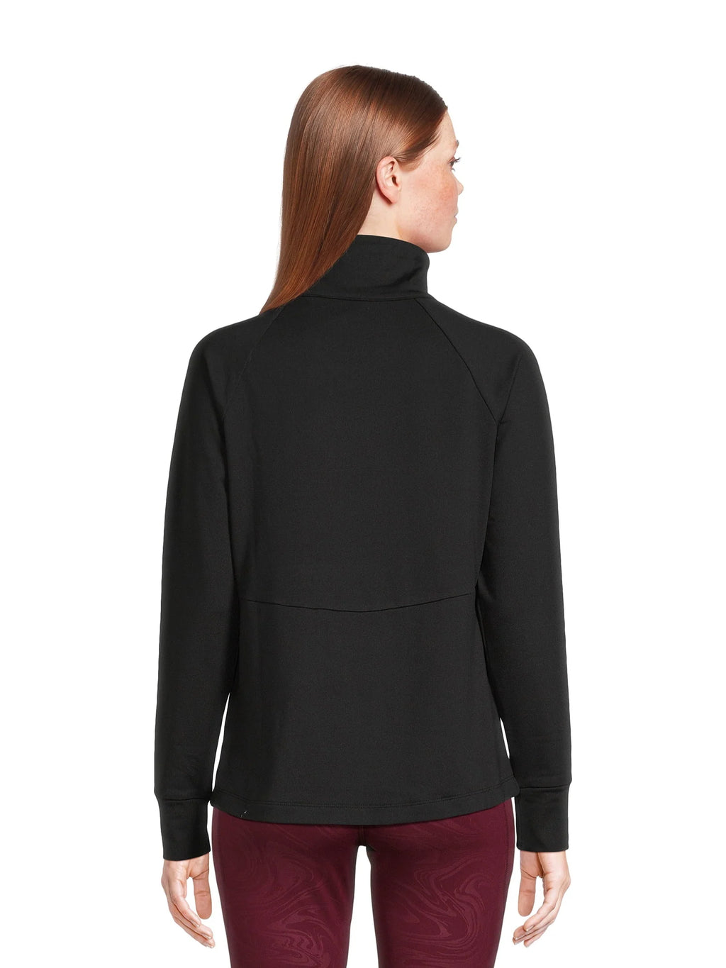 Mock Neck Long Sleeve Pullover Top V8321
