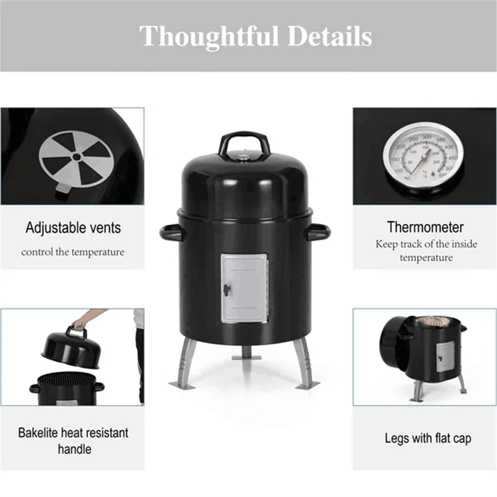 Portable Charcoal Grill & Smoker Z752870