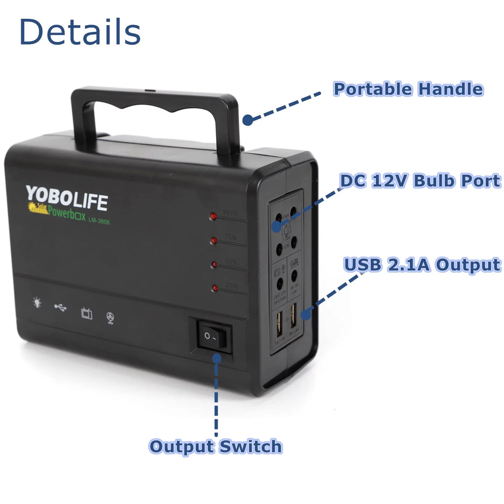 Portable Solar Power Generator Kit with Solar Panel S72846