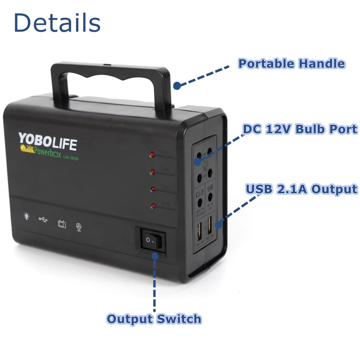 Portable Solar Power Generator Kit with Solar Panel S72846