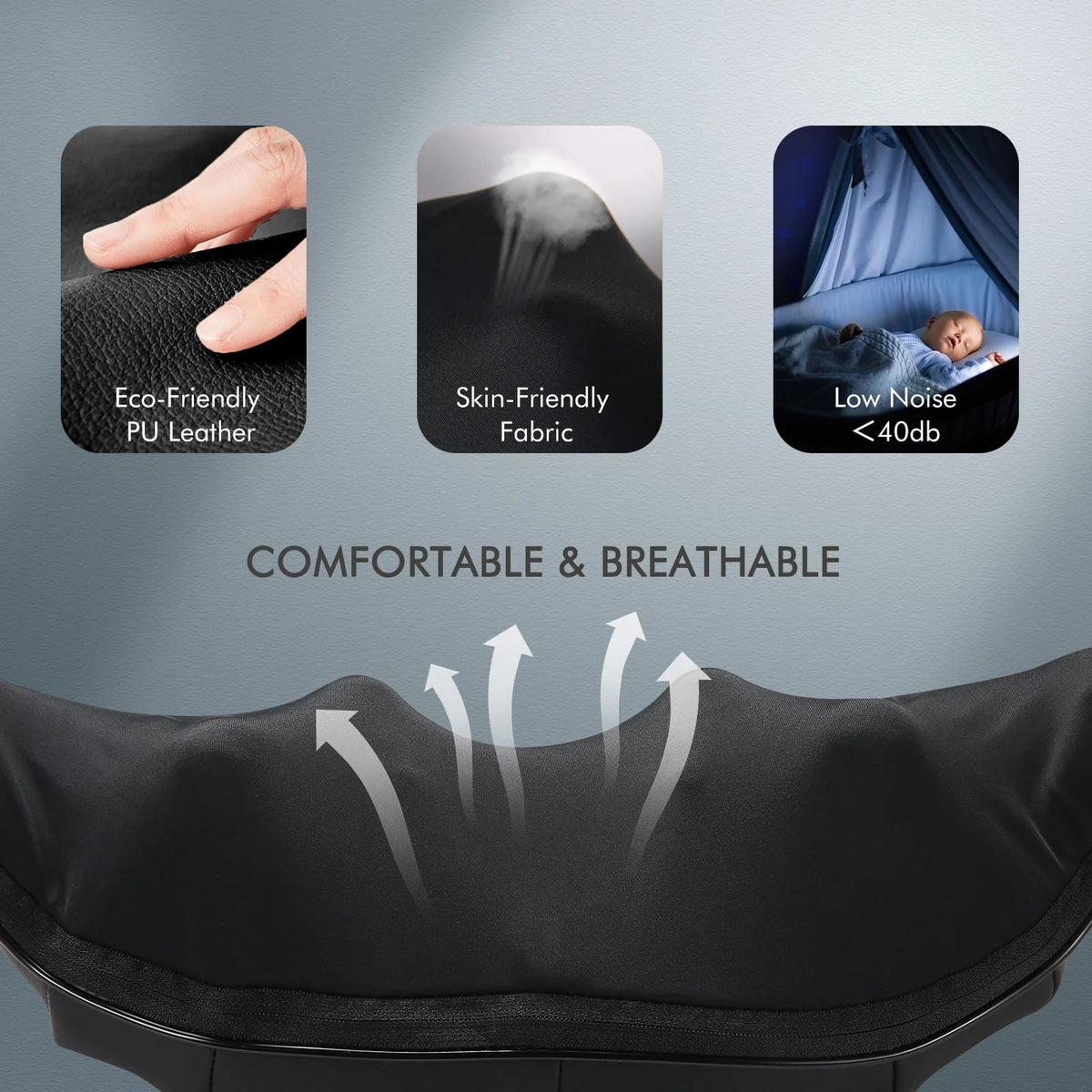 Black 3D Deep Tissue Kneading Shiatsu Neck and Shoulder Massager with Heat U63868