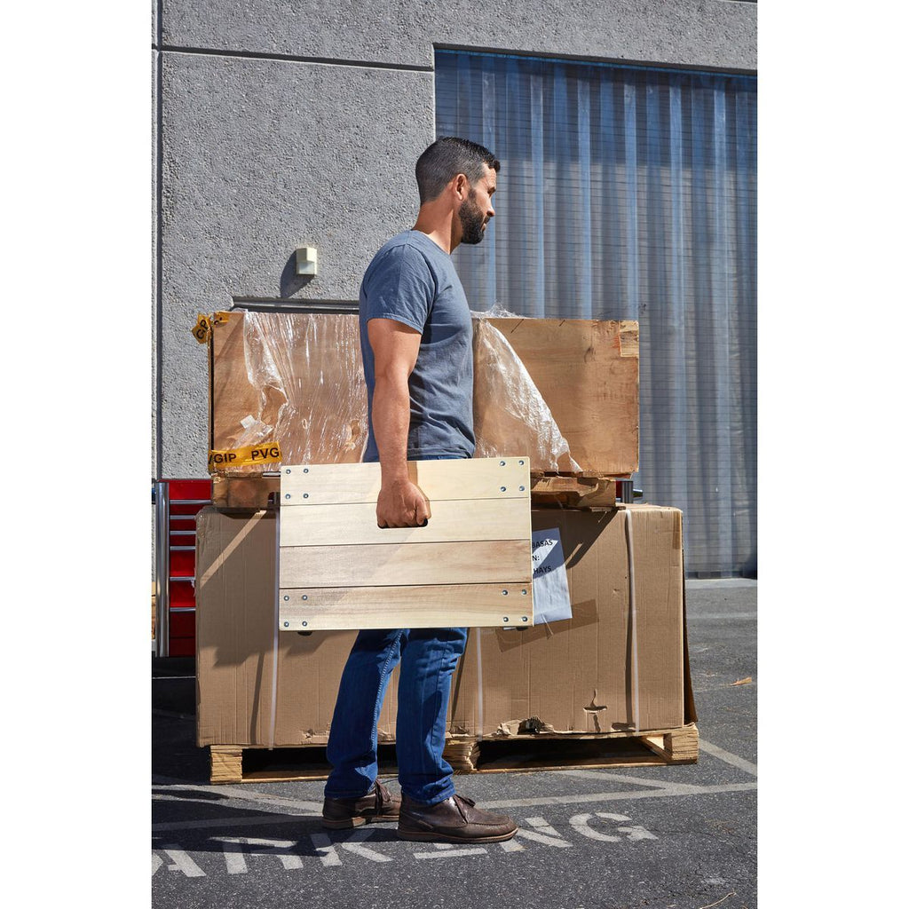 24 in. x 16 in. 1000 lb. Capacity Solid Deck Hardwood Dolly E31850