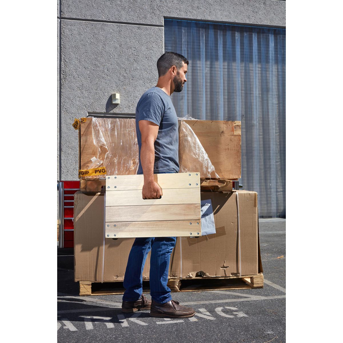 24 in. x 16 in. 1000 lb. Capacity Solid Deck Hardwood Dolly E31850