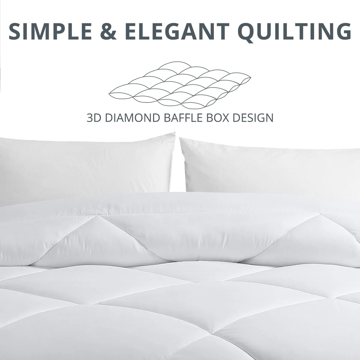 Queen White Down Alternative Comforter P8356