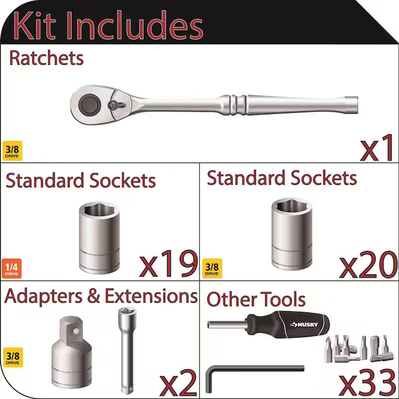 Mechanics Tool Set 75-Piece W316