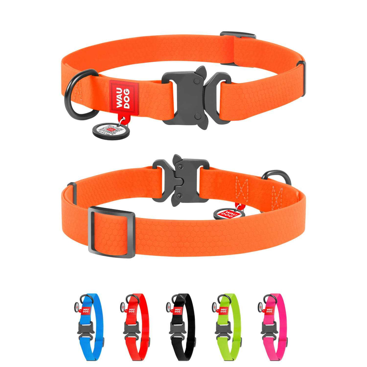 Waterproof Dog Collar with QR passport R4280