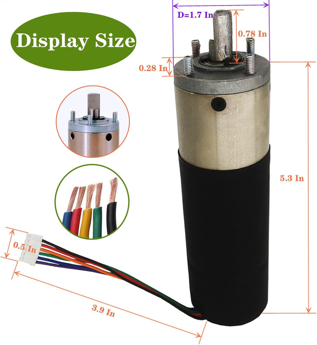 Black RV in-Wall Slide Out Motor J816
