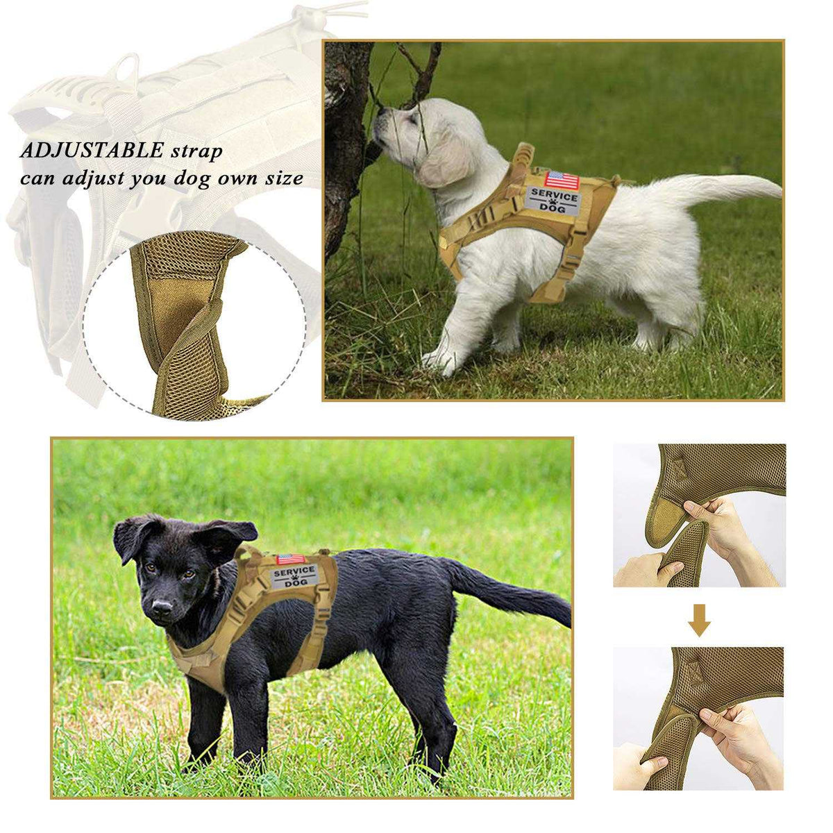 Tactical Service Dog Harness with Handle O524390