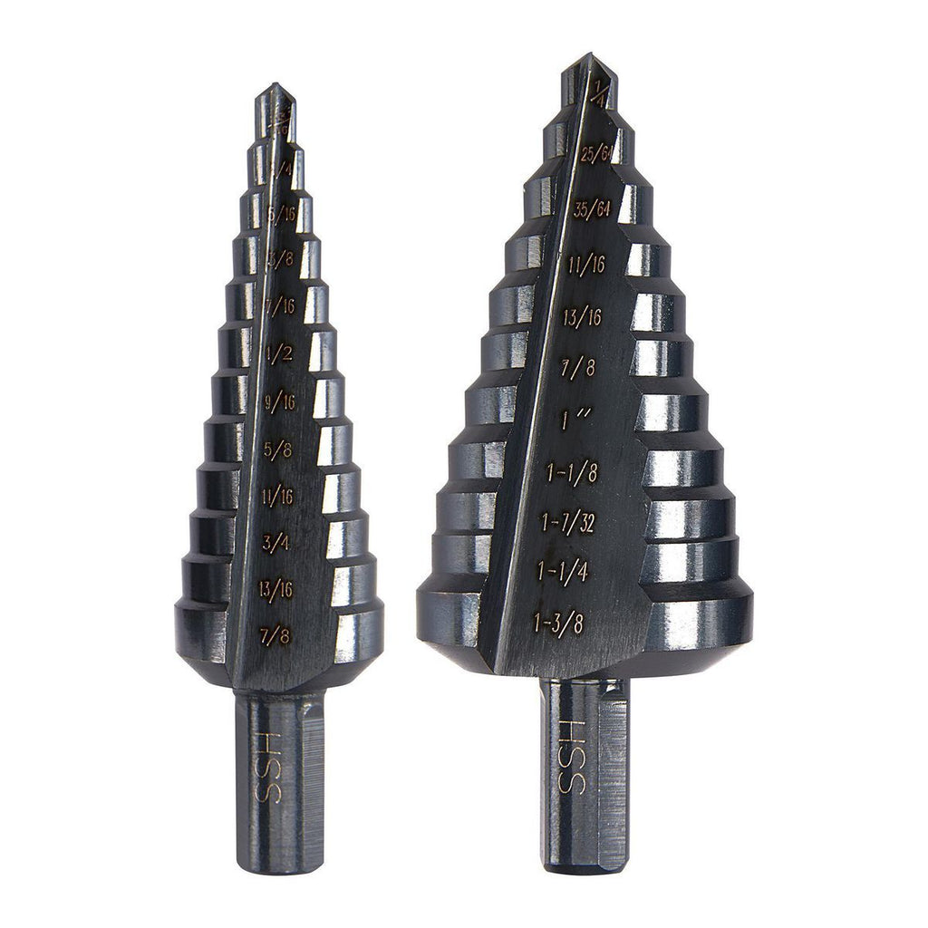 3/16 in. to 1-3/8 in. Black Oxide Step Drill Bit O348