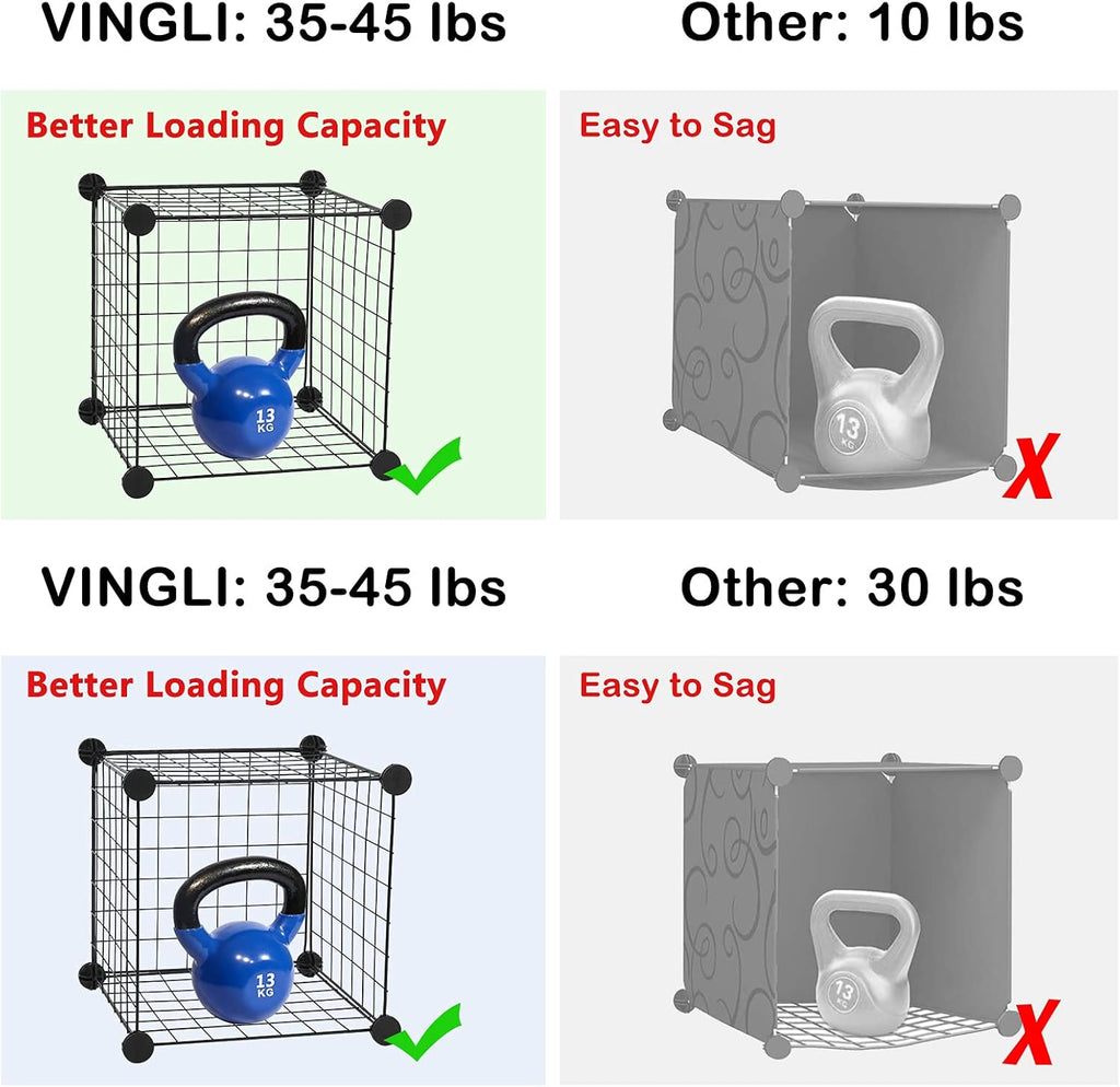 20 Cube Wire Storage Organizer Shelves M5579