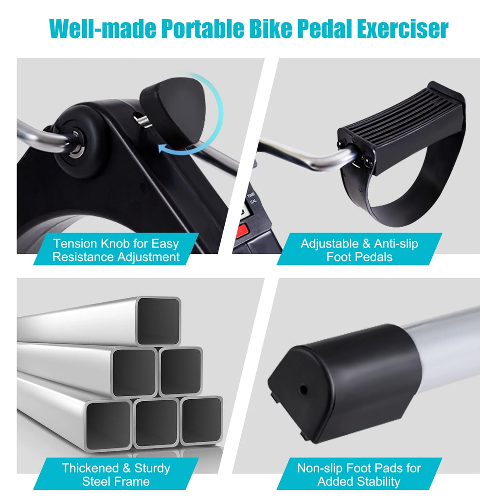 Folding Stationary Under Desk Exercise Bike T31392