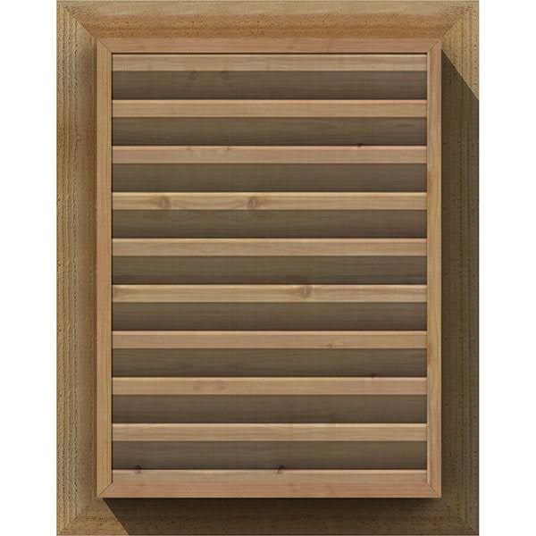 Unfinished Functional Vertical Gable Vent W40290