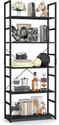 5 Tier Black Bookshelf R383
