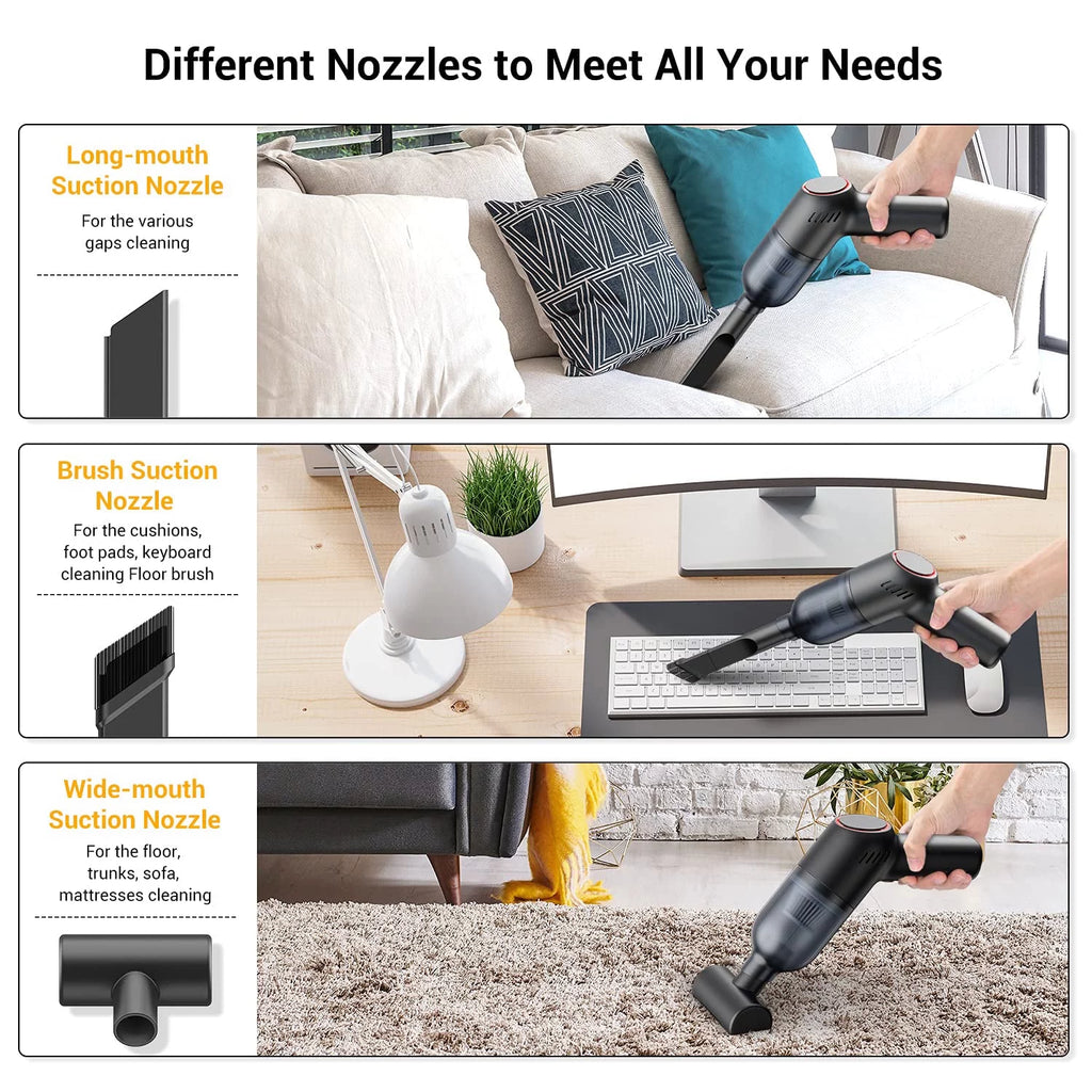 Lightweight Handheld Vacuum Cleaner with Strong Suction J610325
