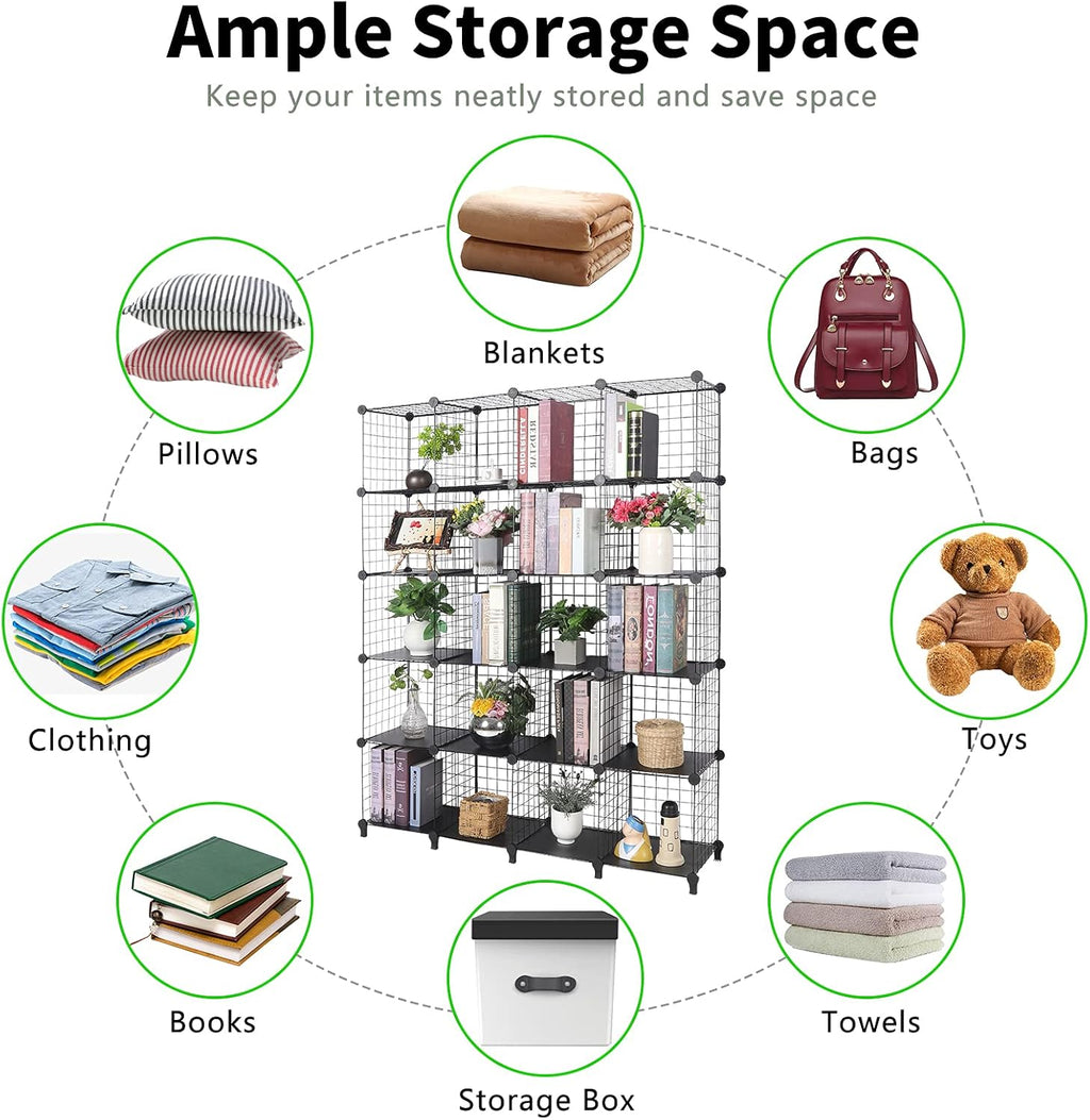 20 Cube Wire Storage Organizer Shelves M5579