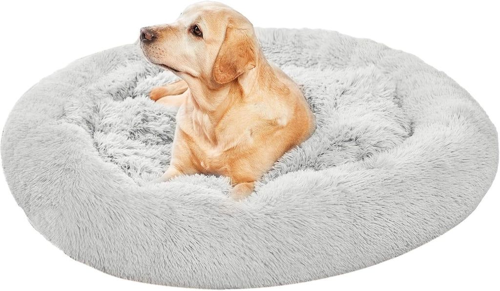 Donut Shaped Dog and Cat Bed Machine Washable Large Taupe S4746