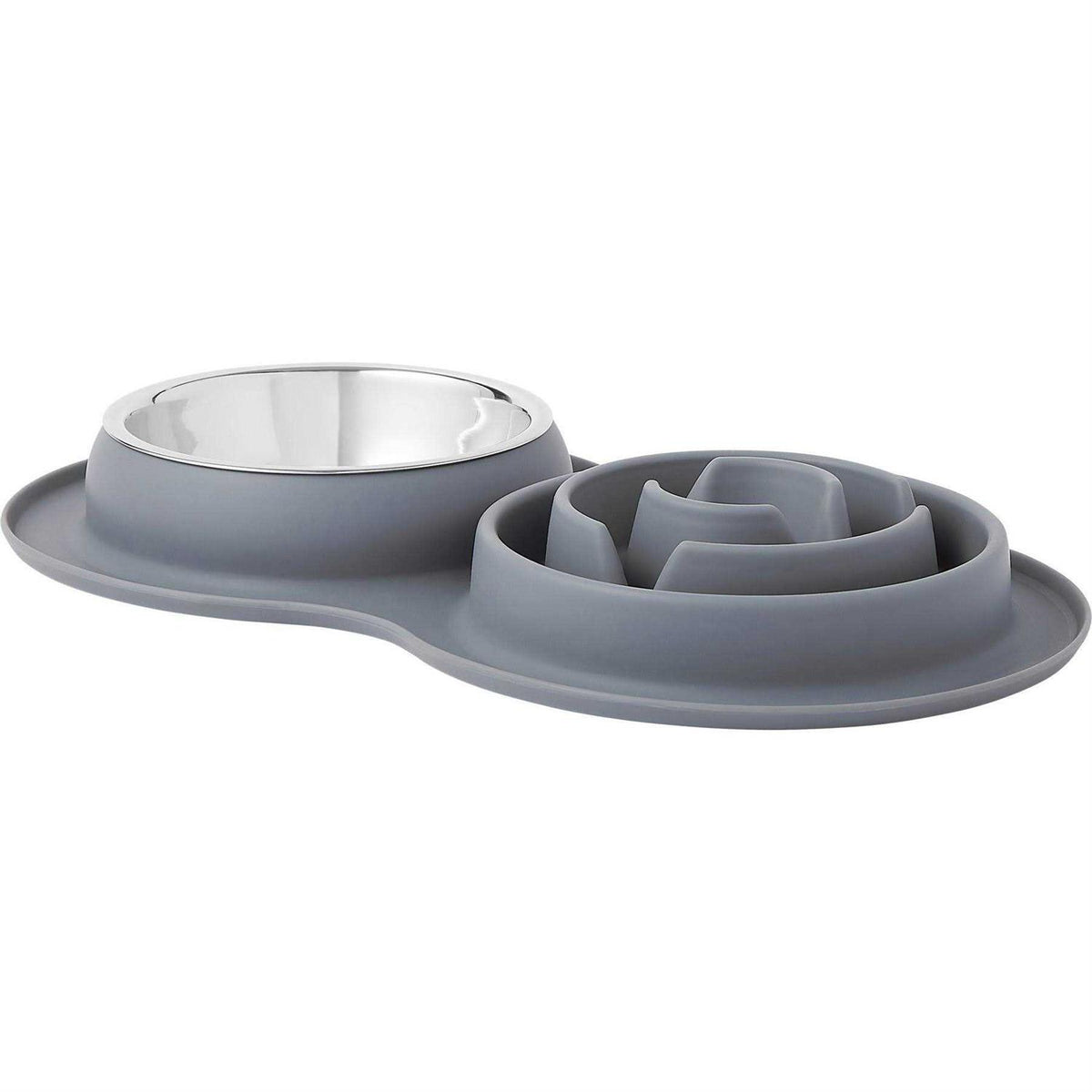 Silicone Slow Feeder Mat with Stainless Steel Bowl T844