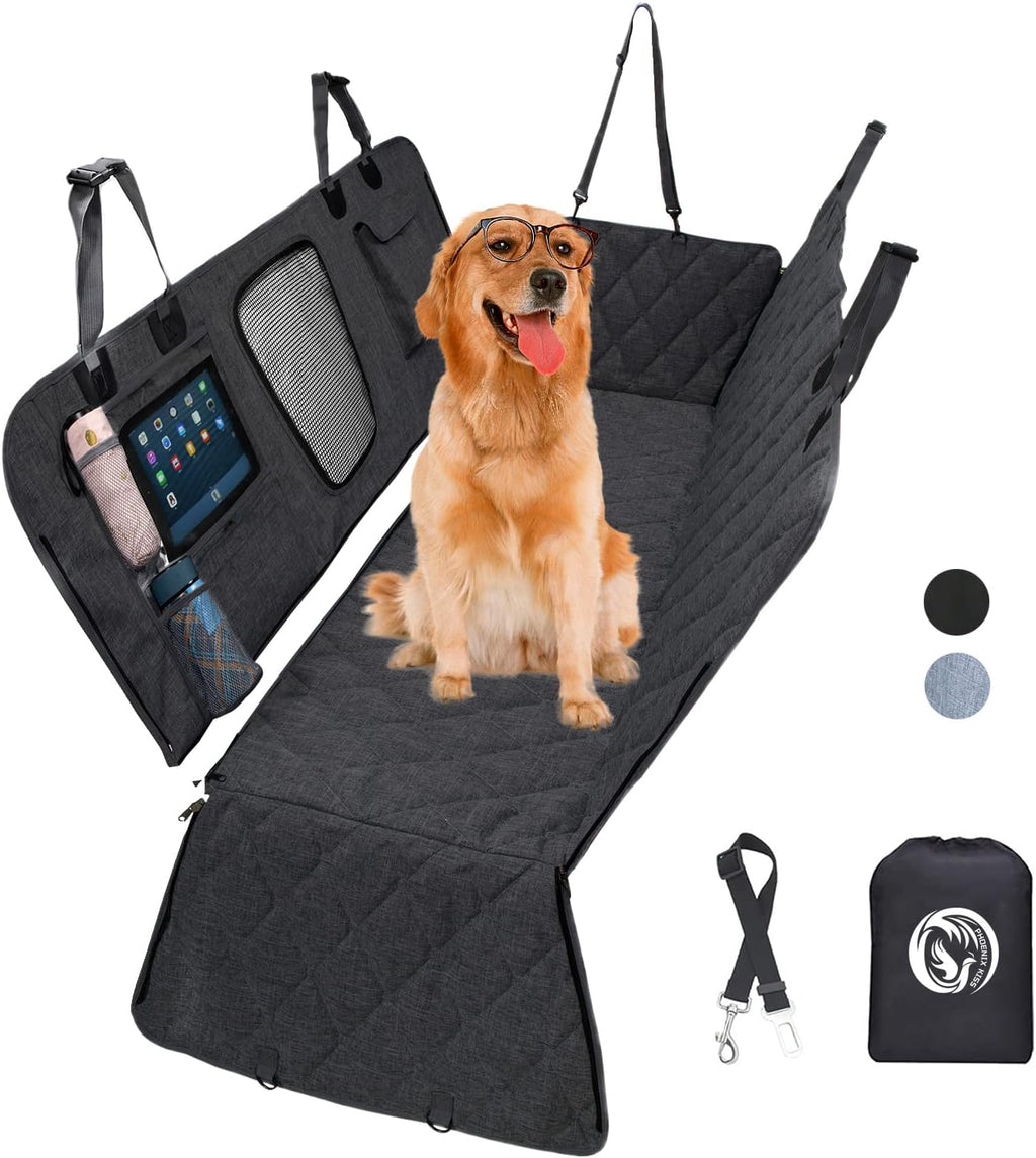 Dog Car Hammock with Mesh Window and Pockets L20155