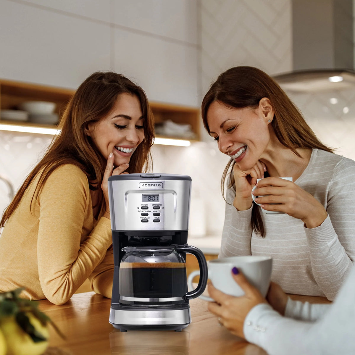 12 Cup Programmable Coffee Maker and Ice Tea Maker with Glass Carafe A524