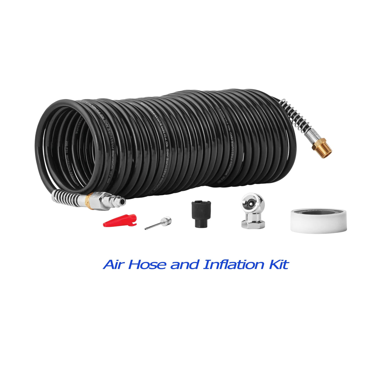 3 Gallon Oil-free Portable Air Compressor with Hose & Inflation Accessory Kit, 100 PSI C14981