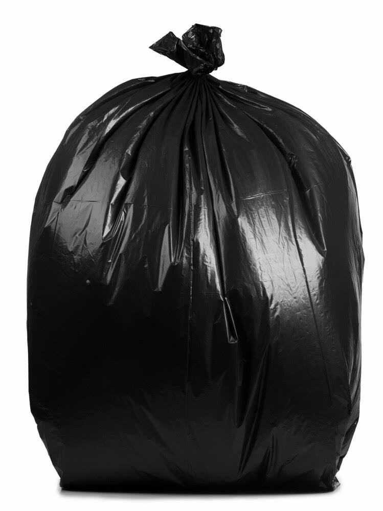 65 Gallon Black 1.5 Mil Garbage Bags K9643