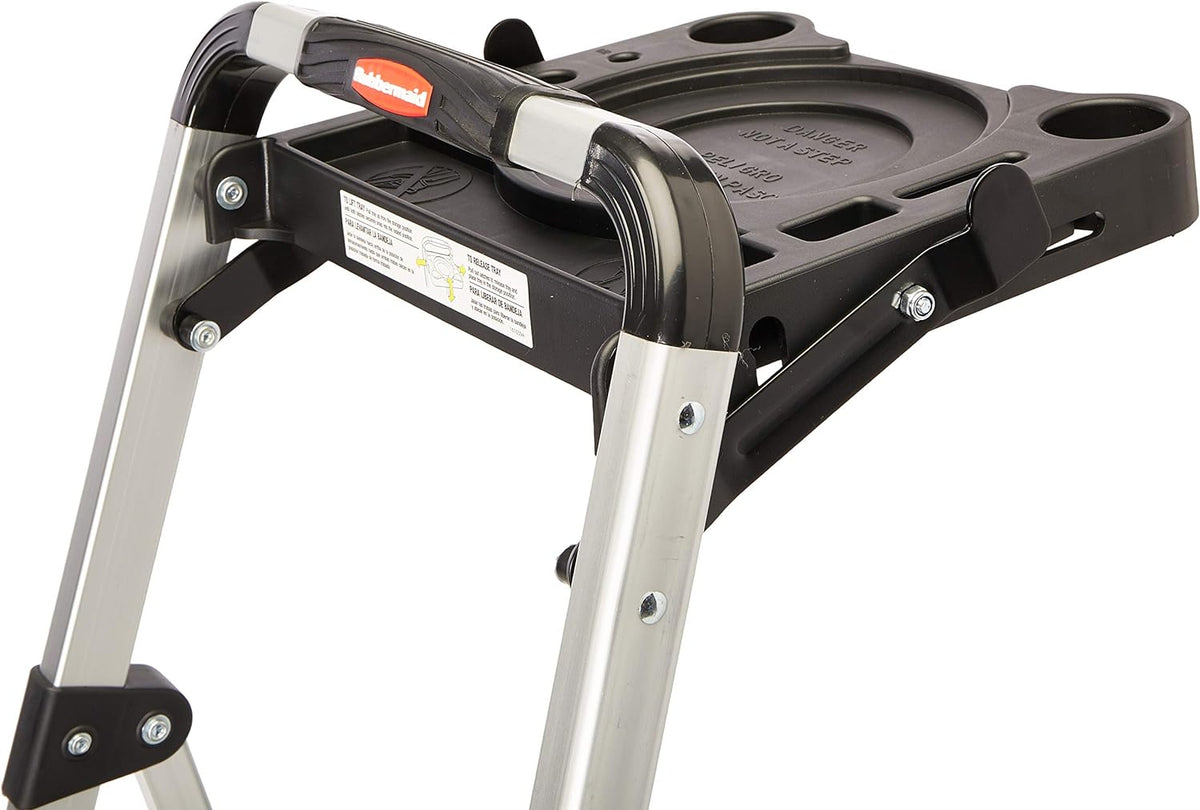 3-Step Ultra Light Aluminum Step Stool with Project Tray N635