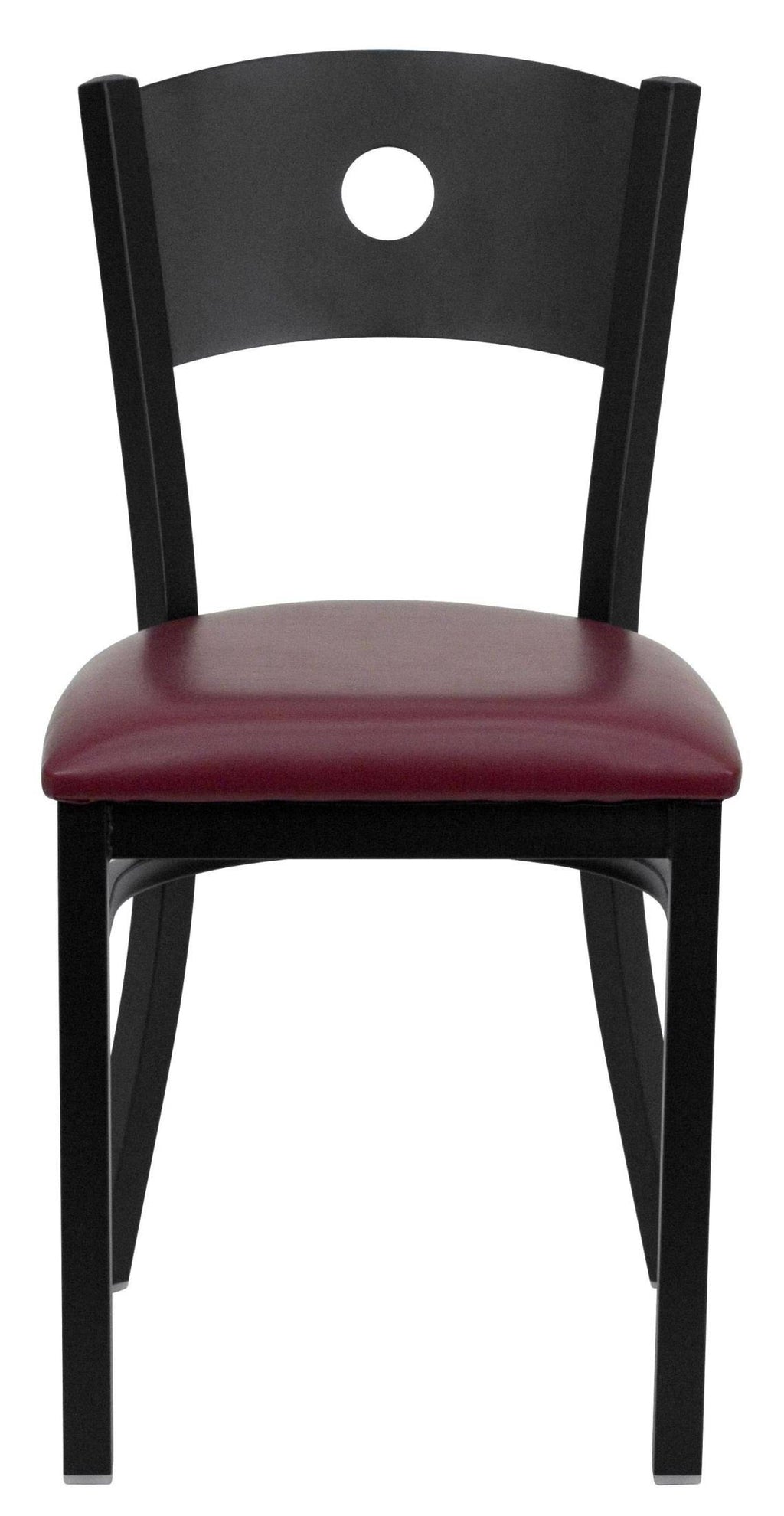 Black Metal Restaurant Chair Q19707