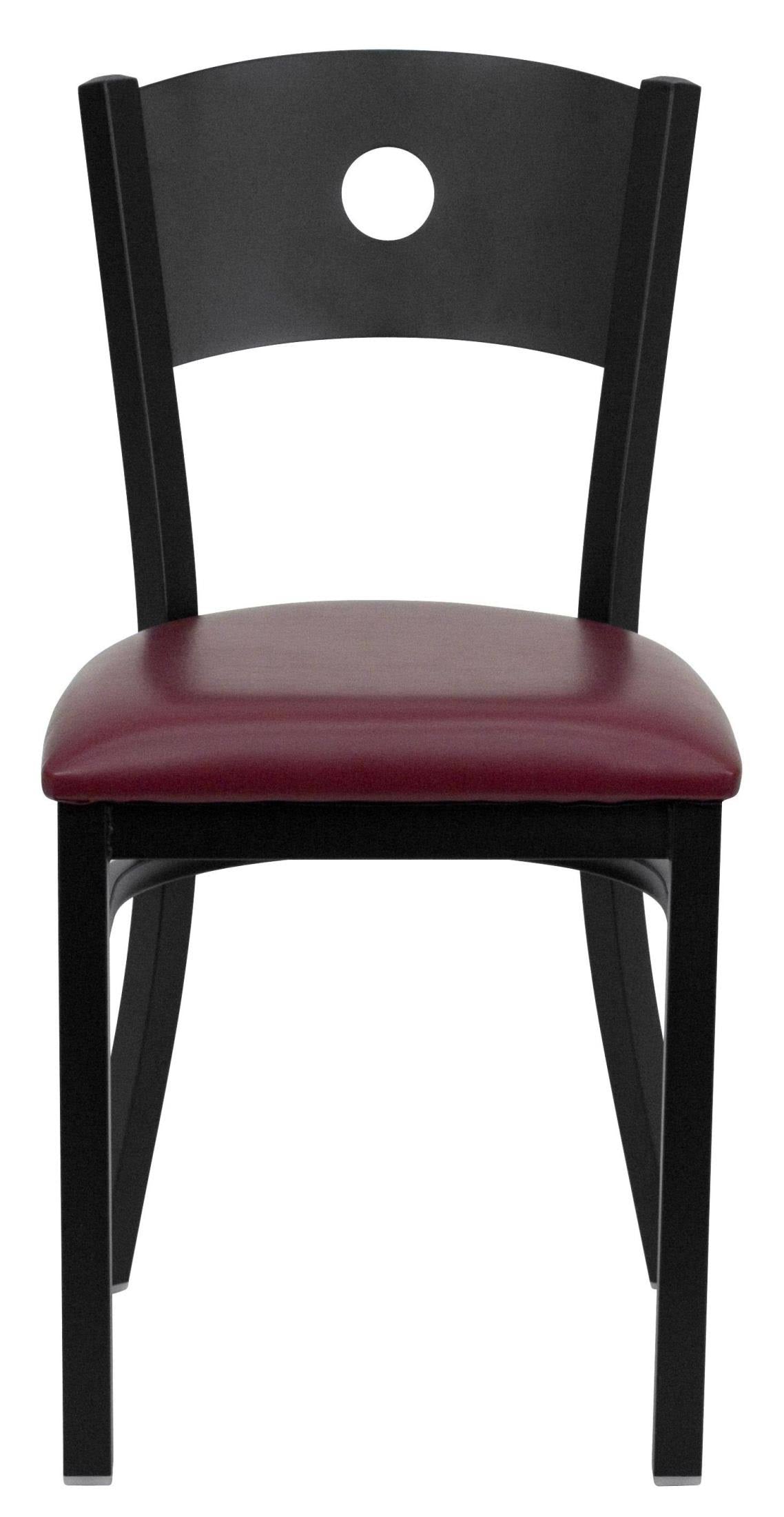 Black Metal Restaurant Chair Q19707