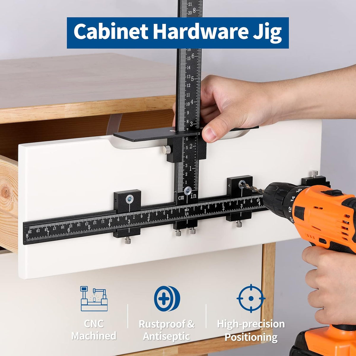 Aluminum Alloy Adjustable Cabinet Hardware Jig O372896